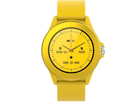 Smartwatch Forever Colorum CW-300/ Notificaciones/ Frecuencia Cardíaca/ Amarillo