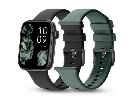 Smartwatch SPC Smartee Duo 2 9650N/ Notificaciones/ Frecuencia Cardíaca/ Negro/ Incluye Correa Extra