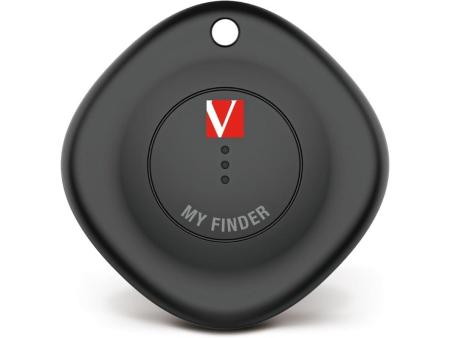 Localizador Verbatim My Finder Bluetooth Tracker MYF-01 compatible con Apple/ Incluye Llavero y Pila/ Negro