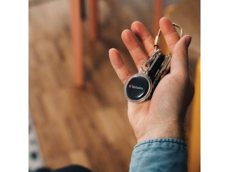 Localizador Verbatim My Finder Coin Bluetooth Tracker MYFC-01B compatible con Apple/ Incluye Llavero y Pila/ Negro