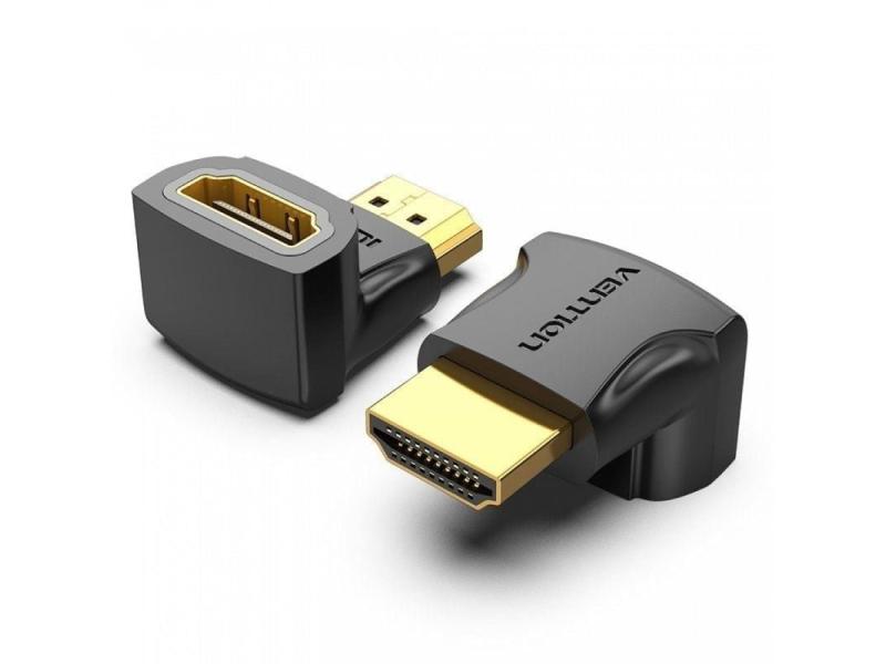 Adaptador HDMI 4K 90º Vention AIOB0-2/ HDMI Macho - HDMI Hembra/ Pack 2 Uds