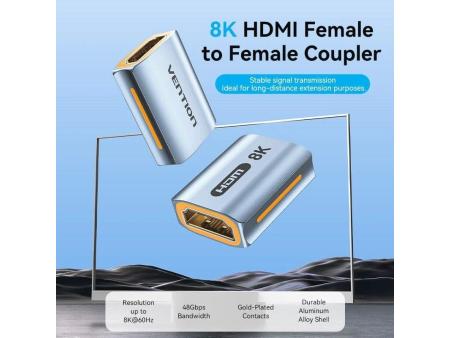 Adaptador HDMI 8K Vention AIUH0/ HDMI Hembra - HDMI Hembra