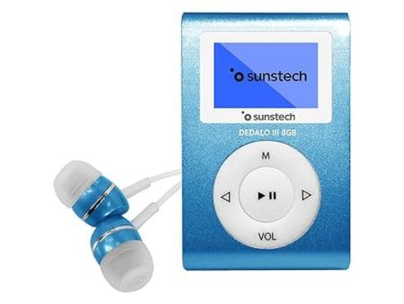 Reproductor MP3 Sunstech Dedalo III/ 8GB/ Radio FM/ Azul