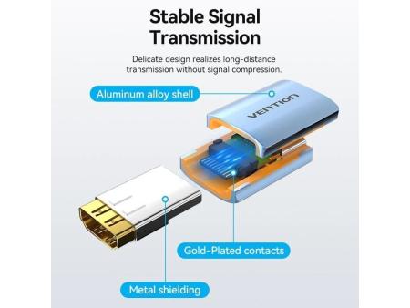 Adaptador HDMI 8K Vention AIUH0/ HDMI Hembra - HDMI Hembra