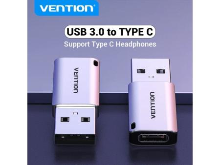 Adaptador USB 3.0 Vention CDPH0/ USB Macho - USB Tipo-C Hembra