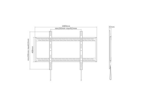 Soporte de Pared Fijo Aisens WT100F-067 para TV de 60-100'/ hasta 130kg