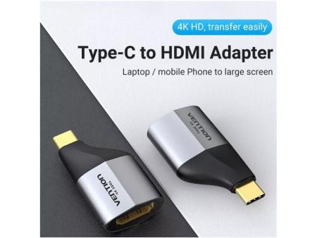 Adaptador USB Tipo-C Vention TCDH0/ USB Tipo-C Macho - HDMI Hembra