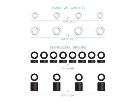 Kit de Montaje Universal TooQ SSK4820 para pantallas con Tornillería