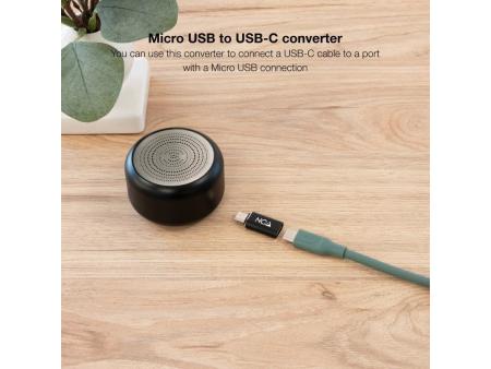 Adaptador Nanocable 10.02.0014/ MicroUSB Macho - USB Tipo-C Hembra