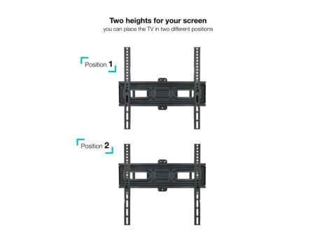 Soporte de Pared Giratorio/ Inclinable/ Nivelable TooQ LP7846TN-B para TV de 32-70'/ hasta 40kg