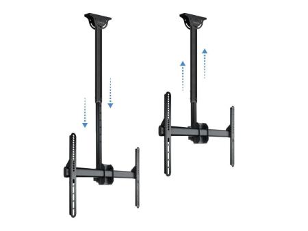 Soporte de Techo Giratorio/ Inclinable/ Nivelable TooQ LPCE1170TSLI-B para TV de 37-70'/ hasta 50kg