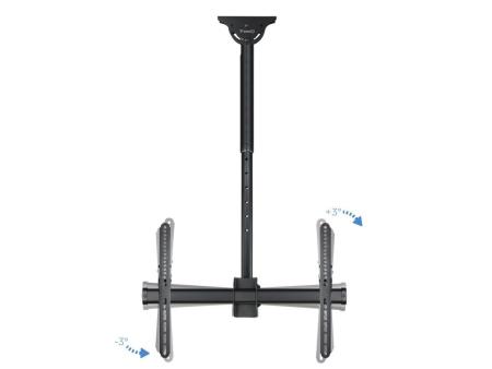 Soporte de Techo Giratorio/ Inclinable/ Nivelable TooQ LPCE1170TSLI-B para TV de 37-70'/ hasta 50kg