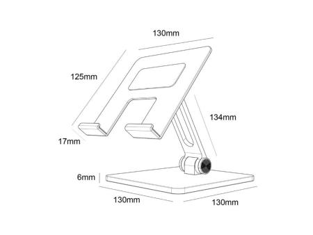 Soporte para Smartphone/Tablet Aisens MS2PXXL-183/ Gris