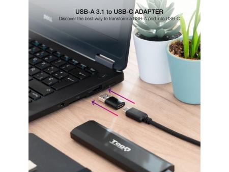 Adaptador USB 3.1 Nanocable 10.02.0012/ USB Macho - USB Tipo-C Hembra