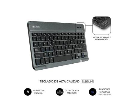 Funda con Teclado Subblim KeyTab Pro BT para Tablet Lenovo Tab M10 FHD Plus de 10.3'/ Negra