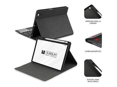 Funda con Teclado Subblim KeyTab Pro BT para Tablet iPad 10.9' 10a Gen/ Negra