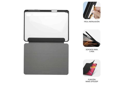 Funda Subblim Clear Shock para Tablet Samsung S9 11'/ S9 FE 10.9'/ Negra