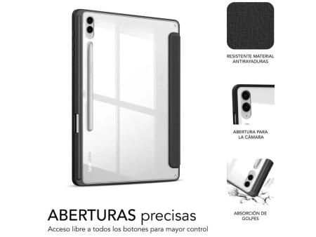 Funda Subblim Clear Shock para Tablet Samsung S9+/ FE 12.4'/ Negra