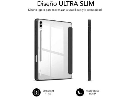 Funda Subblim Clear Shock para Tablet Samsung S9+/ FE 12.4'/ Negra