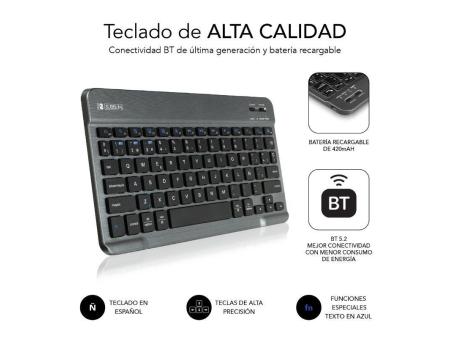 Funda con Teclado Subblim KeyTab Pro BT para Tablets Samsung Galaxy A8 X200/205/ Negra