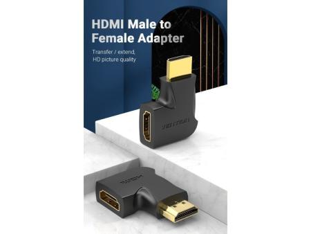 Adaptador HDMI 4K 90º Vention AIPB0/ HDMI Macho - HDMI Hembra