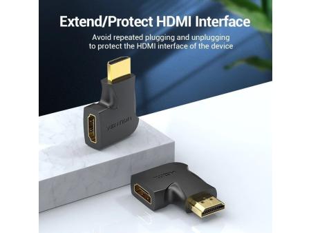 Adaptador HDMI 4K 270º Vention AIQB0/ HDMI Macho - HDMI Hembra