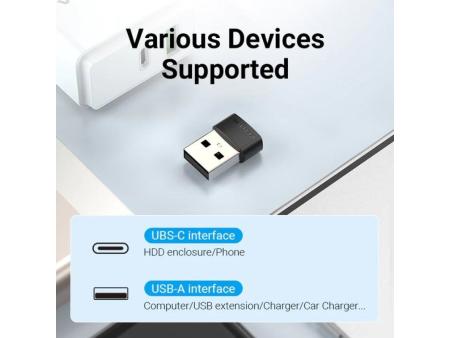 Adaptador USB 2.0 Vention CDWB0/ USB Tipo-C Macho - USB Hembra