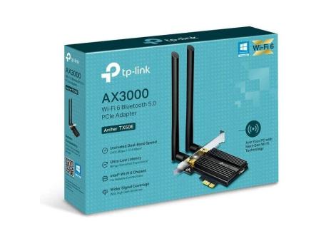 Tarjeta de Red Inalámbrica-PCI Express TP-Link Archer TX50E/ 3000Mbps/ 2.4/5GHz