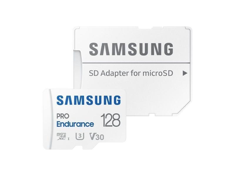 Tarjeta de Memoria Samsung Pro Endurance 128GB microSD XC con Adaptador/ Clase 10/ 100MBs