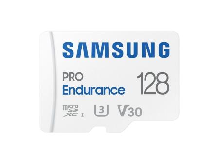 Tarjeta de Memoria Samsung Pro Endurance 128GB microSD XC con Adaptador/ Clase 10/ 100MBs