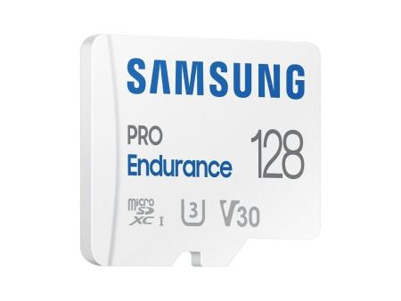 Tarjeta de Memoria Samsung Pro Endurance 128GB microSD XC con Adaptador/ Clase 10/ 100MBs