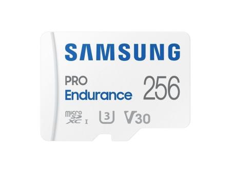 Tarjeta de Memoria Samsung Pro Endurance 256GB microSD XC con Adaptador/ Clase 10/ 100MBs