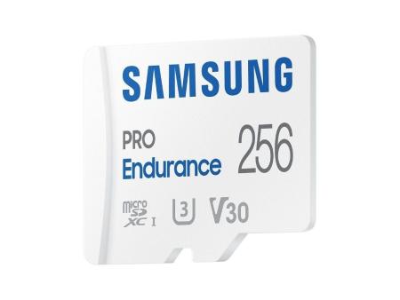 Tarjeta de Memoria Samsung Pro Endurance 256GB microSD XC con Adaptador/ Clase 10/ 100MBs