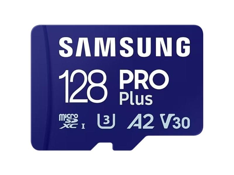 Tarjeta de Memoria Samsung PRO Plus 2023 128GB microSD XC/ Clase 10/ 180MBs