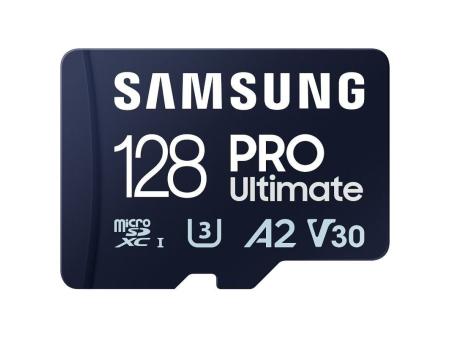 Tarjeta de Memoria Samsung Pro Ultimate 128GB microSD XC con Adaptador/ Clase 10/ 200MBs