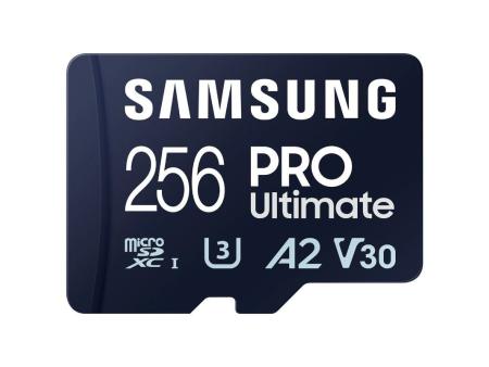 Tarjeta de Memoria Samsung Pro Ultimate 256GB microSD XC con Adaptador/ Clase 10/ 200MBs