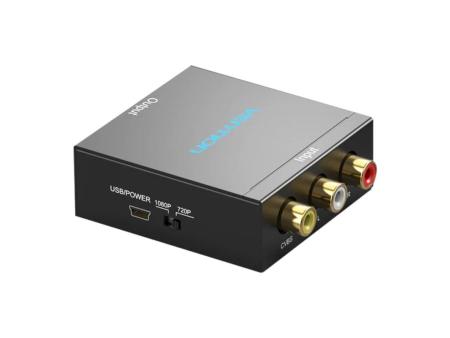 Convertidor RCA a HDMI Vention AEFB0/ RCA Hembra - HDMI Hembra - MiniUSB Hembra