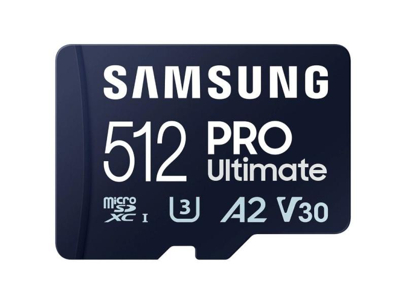 Tarjeta de Memoria Samsung Pro Ultimate 512GB microSD XC con Adaptador/ Clase 10/ 200MBs