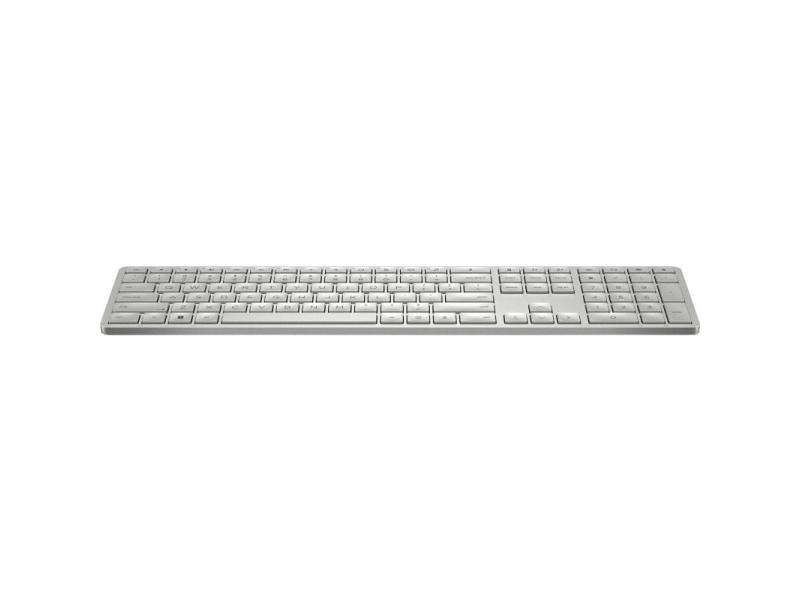 Teclado Inalámbrico Programable HP 970/ Blanco