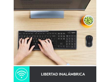 Teclado y Ratón Inalámbricos Logitech Wireless Combo MK270