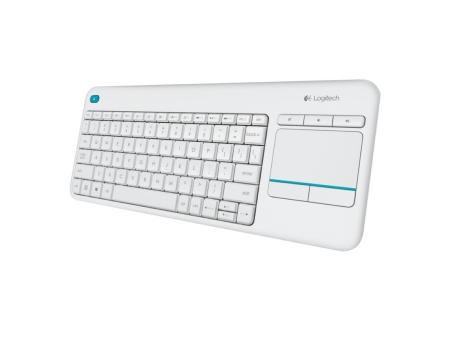 Teclado para Smart TV Logitech Wireless Touch K400 Plus/ Blanco