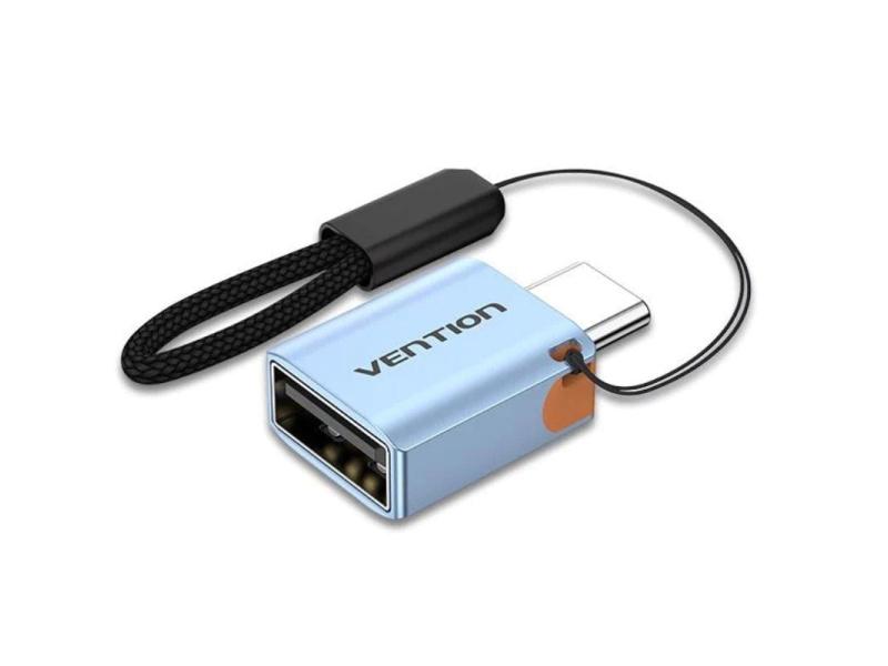 Adaptador OTG USB 3.1 Vention CUBH0/ USB Tipo-C Macho - USB Hembra/ Azul