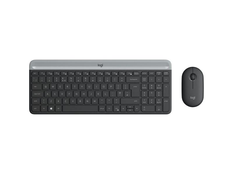 Teclado y Ratón Inalámbricos Logitech Slim Combo MK470