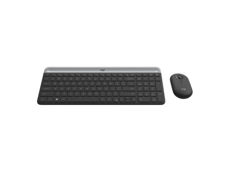 Teclado y Ratón Inalámbricos Logitech Slim Combo MK470