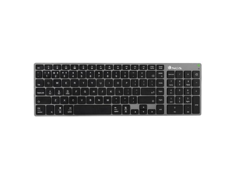 Teclado Inalámbrico por Bluetooth NGS Fortune-BT/ Gris