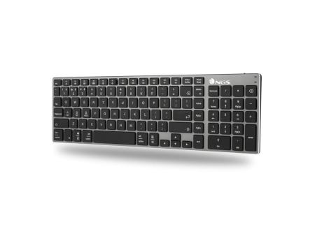 Teclado Inalámbrico por Bluetooth NGS Fortune-BT/ Gris