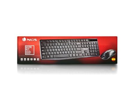 Teclado y Ratón Inalámbricos NGS Hype Kit