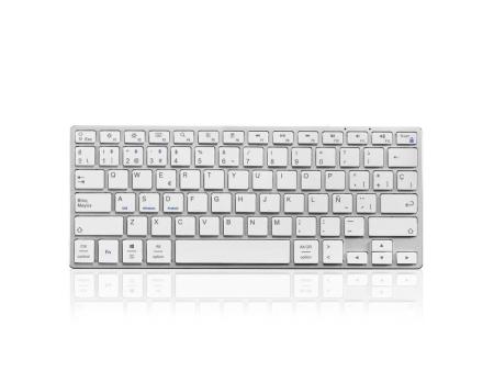 Teclado Compacto Inalámbrico por Bluetooth Subblim Advance Compact/ Plata