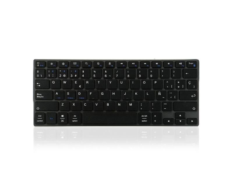 Teclado Compacto Inalámbrico por Bluetooth Subblim Advance Compact/ Gris