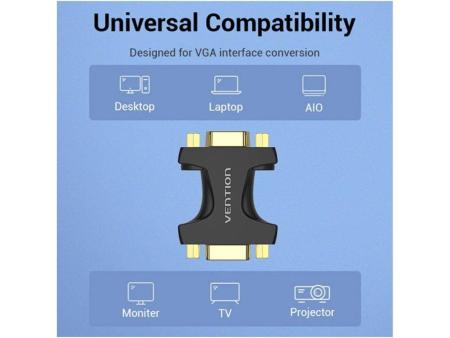 Adaptador Vention DDGB0/ VGA Hembra - VGA Hembra